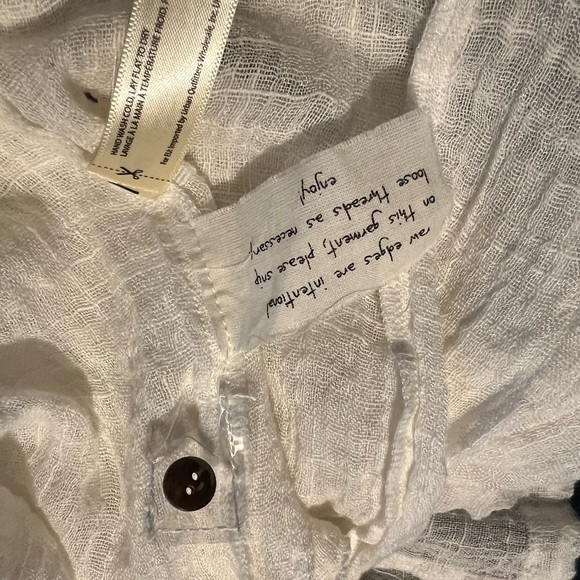 *NWT* Free People Cropped Muslin Top - Picture 8 of 10